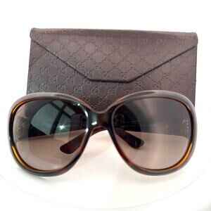 Gucci Oversized Tortoise Shell Sunglasses